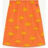 Umbrellas Kitten Skirt, Orange - Skirts - 1 - thumbnail