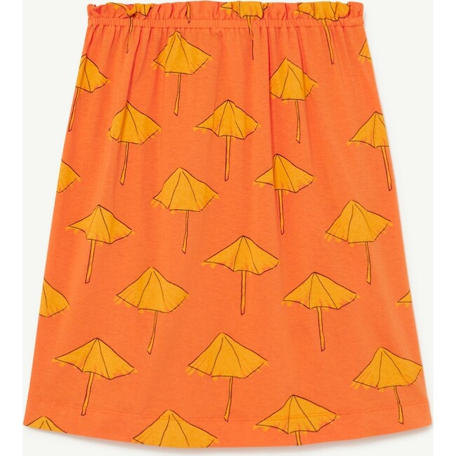 Umbrellas Kitten Skirt, Orange - Skirts - 2