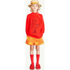 Umbrellas Poodle Pants, Orange - Pants - 3