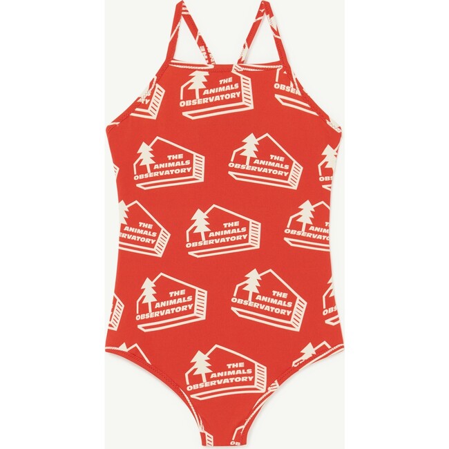 The Animals Houses Trout Swimsuit, Red