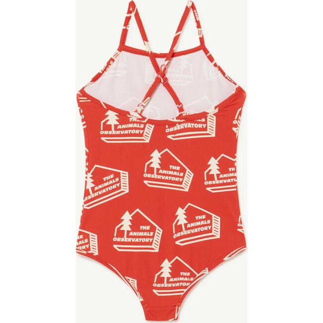 The Animals Houses Trout Swimsuit, Red - One Pieces - 2