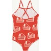 The Animals Houses Trout Swimsuit, Red - One Pieces - 2