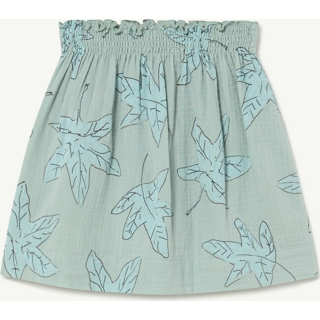 Leaves Wombat Skirt, Blue - Skirts - 2
