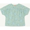 Leaves Lamb Shirt, Blue - Shirts - 1 - thumbnail
