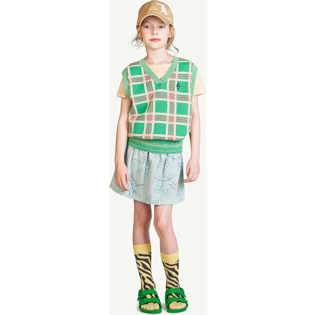 Leaves Wombat Skirt, Blue - Skirts - 3