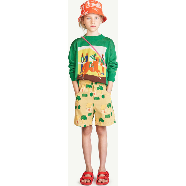 Logo Horse Bull Sweater, Green - Sweaters - 3