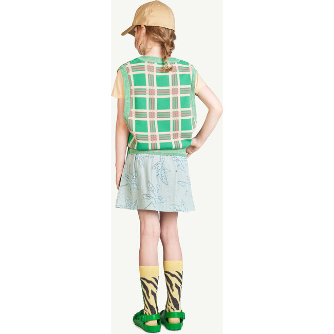 Leaves Wombat Skirt, Blue - Skirts - 4