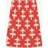 Geometrical Form Ladybug Skirt, Red - Skirts - 1 - thumbnail