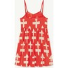 Geometrical Form Otter Dress, Red - Dresses - 2