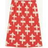 Geometrical Form Ladybug Skirt, Red - Skirts - 2