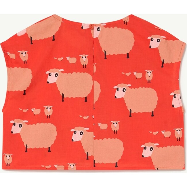 Sheeps Baboon Shirt, Red - Shirts - 2