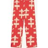 Geometric Form Camaleon Pants, Red - Pants - 1 - thumbnail