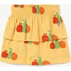 Fruits Kiwi Skirt, Yellow - Skirts - 1 - thumbnail