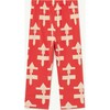 Geometric Form Camaleon Pants, Red - Pants - 2 - thumbnail