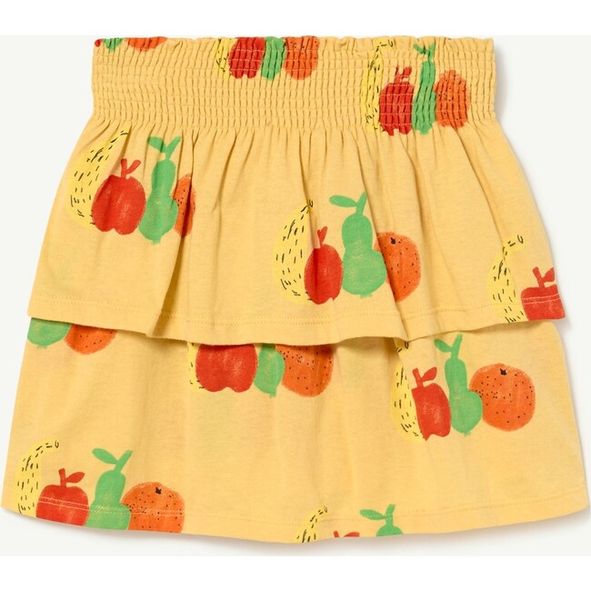 Fruits Kiwi Skirt, Yellow - Skirts - 2