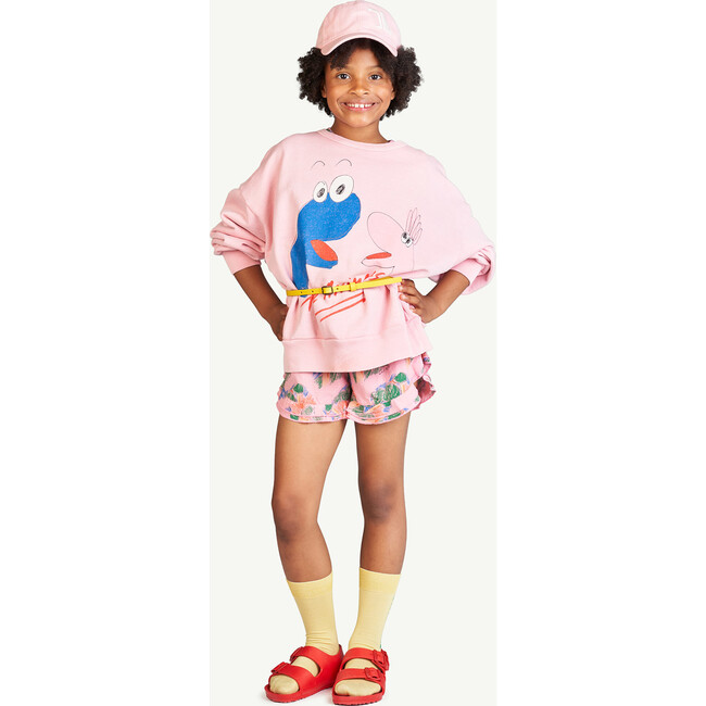 Puppets Bear Oversize Sweatshirt, Pink - Sweatshirts - 3