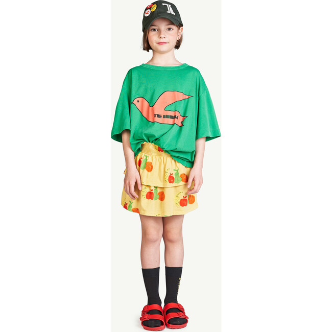 Fruits Kiwi Skirt, Yellow - Skirts - 3