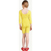 Sardine Leggings, Yellow - Leggings - 4