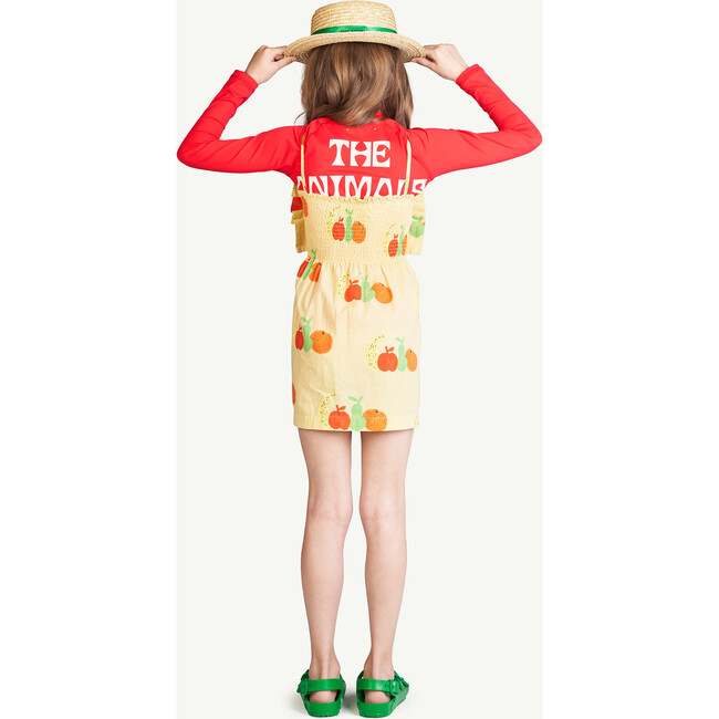 Fruits Dragonfly Dress, Yellow - Dresses - 4