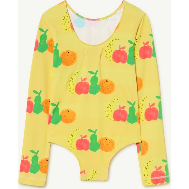 Fruits Clownfish Swimsuit, Yellow - One Pieces - 2