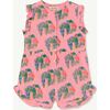 Forest Woods Squirrel Jumpsuit, Pink - Rompers - 1 - thumbnail