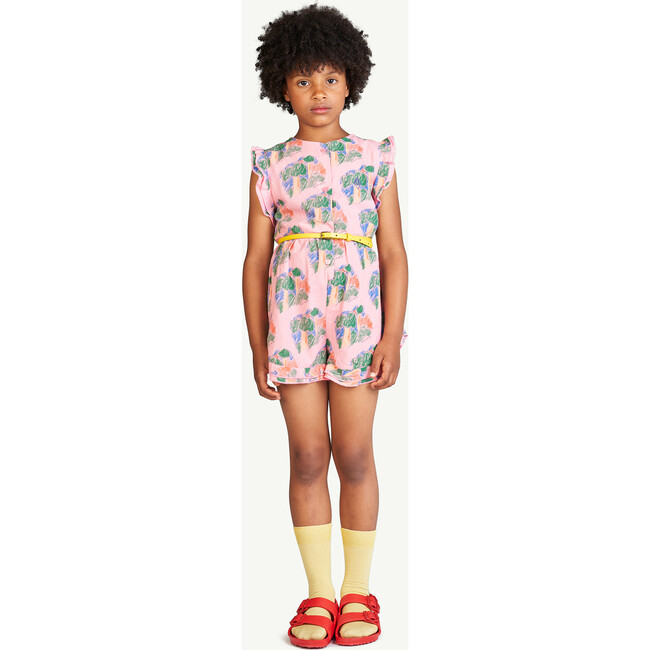 Forest Woods Squirrel Jumpsuit, Pink - Rompers - 2