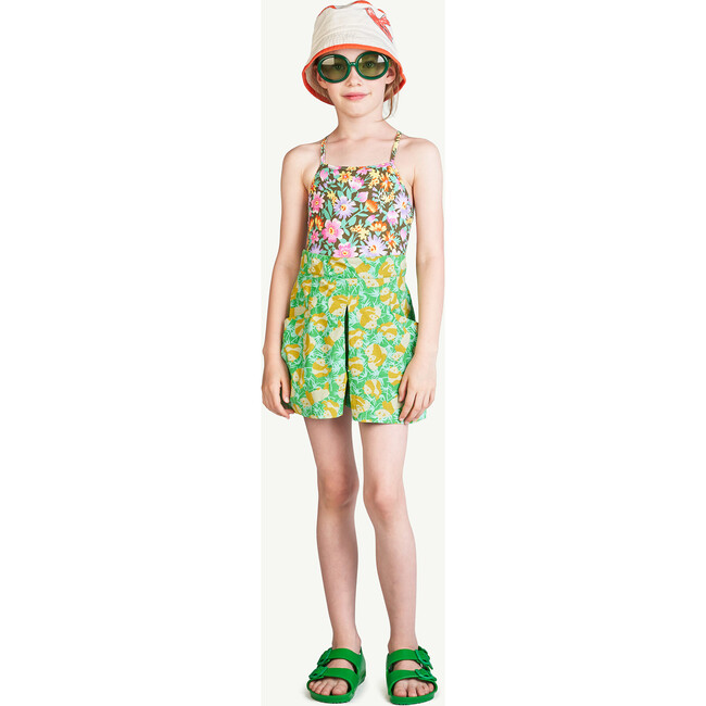 Flowers Panda Monkey Pants, Green - Pants - 3