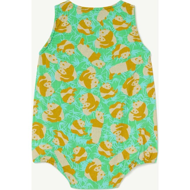 Flowers Butterfly Baby Jumpsuit, Green - Rompers - 2