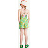 Flowers Panda Monkey Pants, Green - Pants - 4