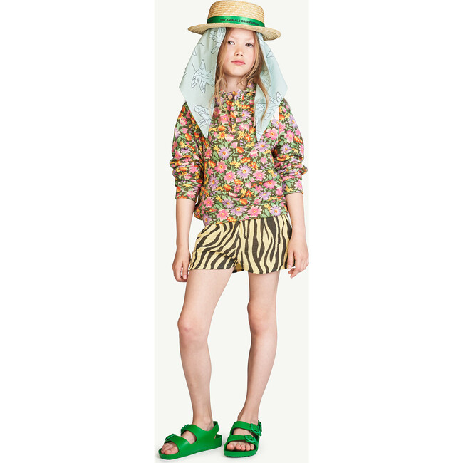 Flowers Beige Seahorse Sweatshirt, Beige - Sweatshirts - 3