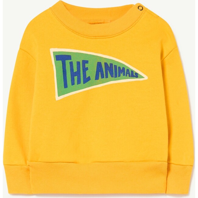 Flag The Animals Baby Sweatshirt, Yellow