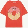 Donut Rooster Oversize T-Shirt, Red - T-Shirts - 1 - thumbnail