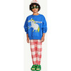 Horse Bear Oversize Sweatshirt, Deep Blue - Sweatshirts - 3