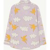Clouds And Birds Wolf Shirt, Lavander - Shirts - 2