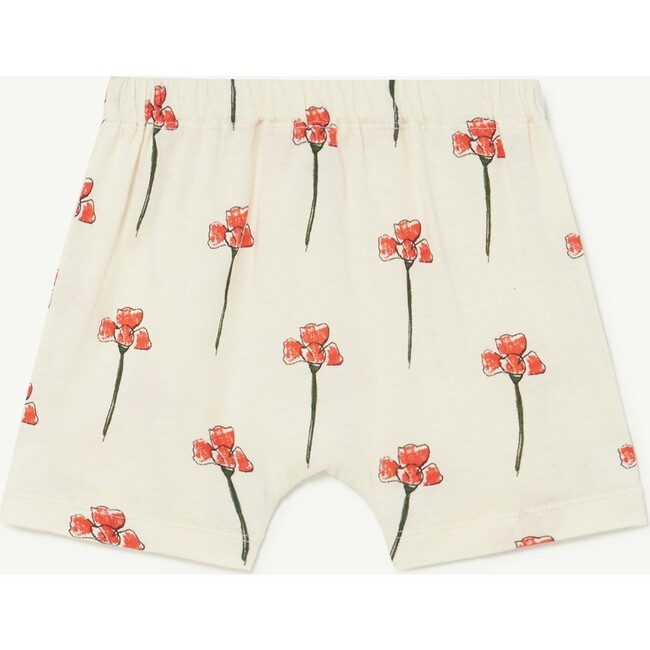 Carnations Mole Baby Shorts, White - Pants - 2