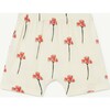 Carnations Mole Baby Shorts, White - Pants - 2
