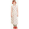 Carnations Flowers Ladybug Skirt, White - Skirts - 3
