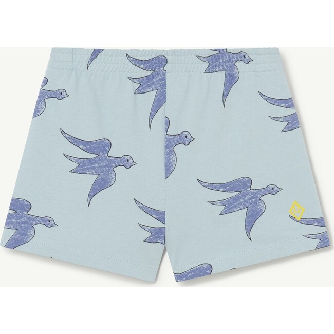 Birds Poodle Pants, Blue