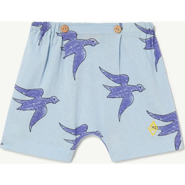 Birds Mole Baby Shorts, Blue