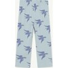 Birds Camaleon Pants, Blue - Pants - 2