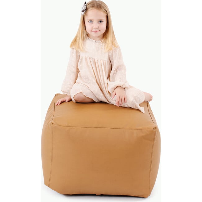 Square Pouf, Camel - Ottomans - 2