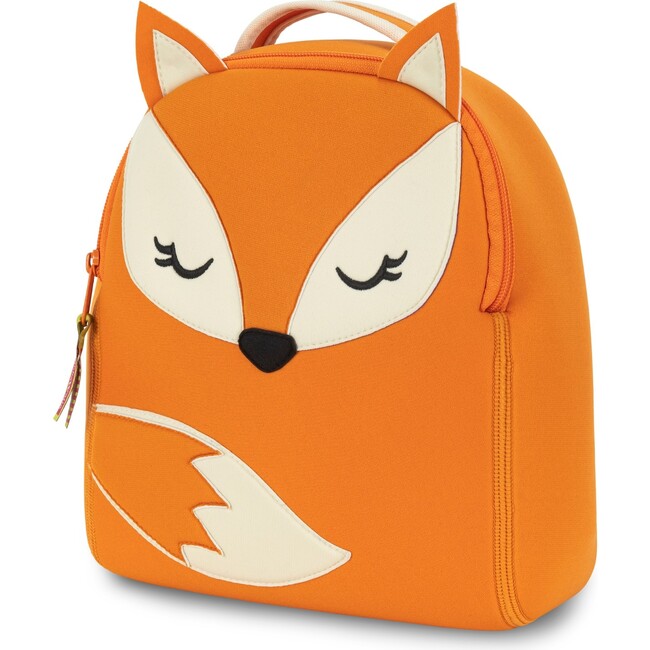 Fox Toddler Harness Backpack, Orange and Cream - Backpacks - 1