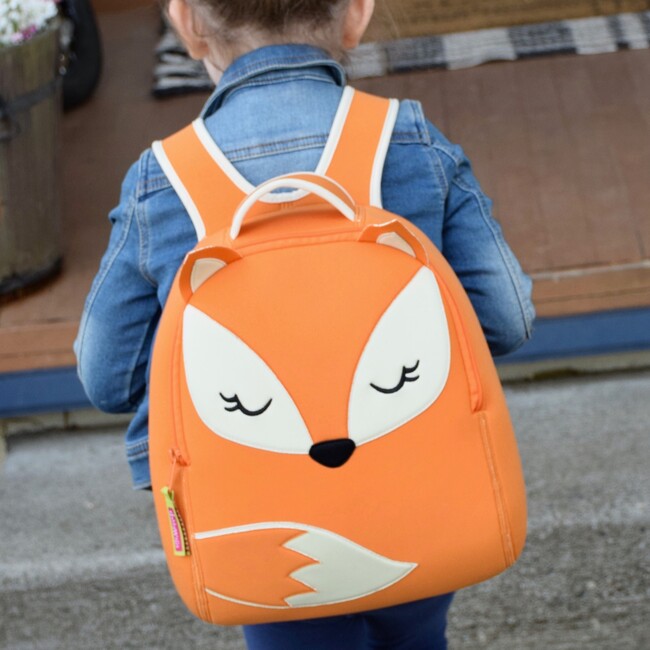 Fox Backpack, Orange and Cream - Backpacks - 2