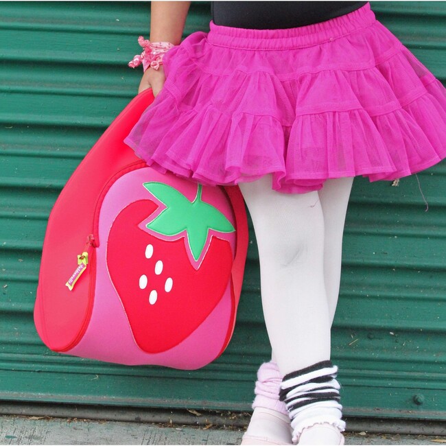 Strawberry Lunch Bag, Red and Pink - Lunchbags - 2