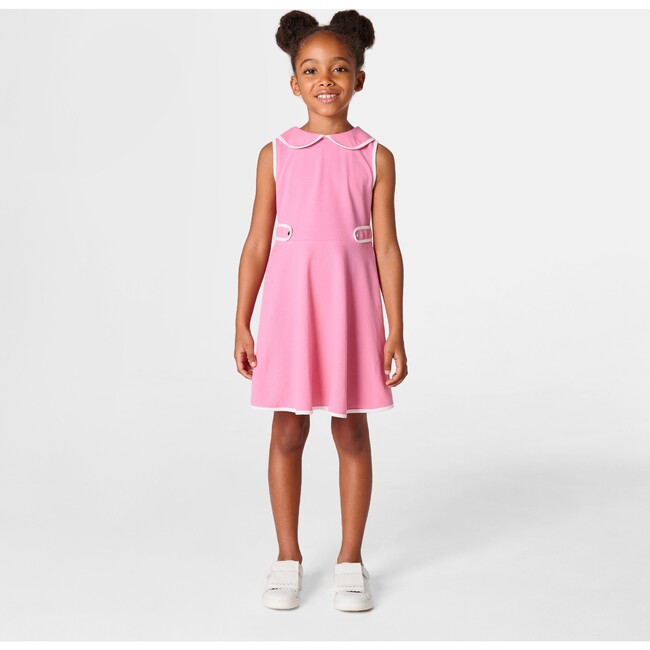 Cotton Pique Dress, Petal Pink - Dresses - 2