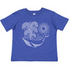 Whale Crew Neck Tee, Blue - T-Shirts - 1 - thumbnail