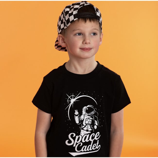 Space Cadet Crew Neck Tee, Black - T-Shirts - 2