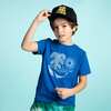 Whale Crew Neck Tee, Blue - T-Shirts - 2