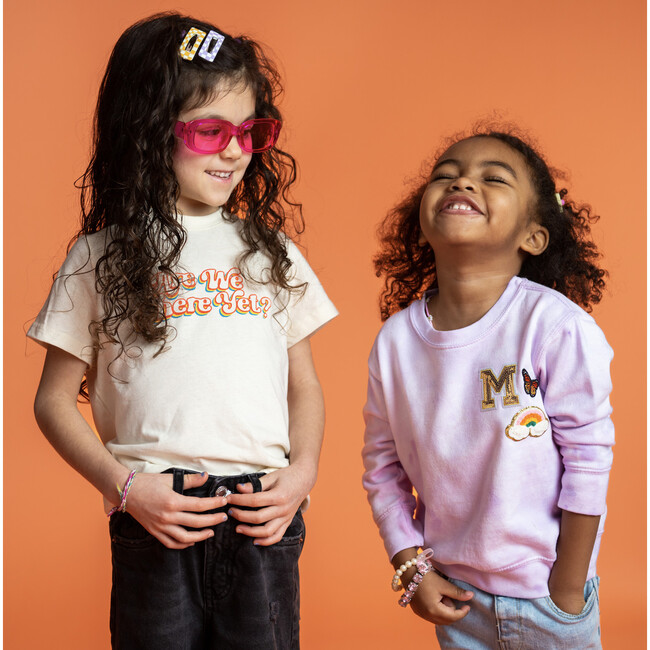 Are We There Yet Crew Neck Tee, Natural - T-Shirts - 3