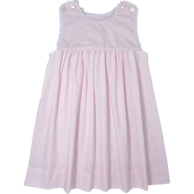 Charming Ric Rac Dress, Pink And White